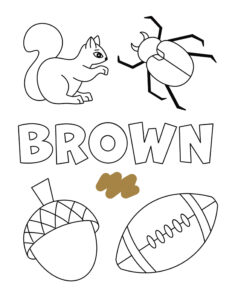 Brown Color Activities and Worksheets for Preschool! ⋆ The Hollydog Blog