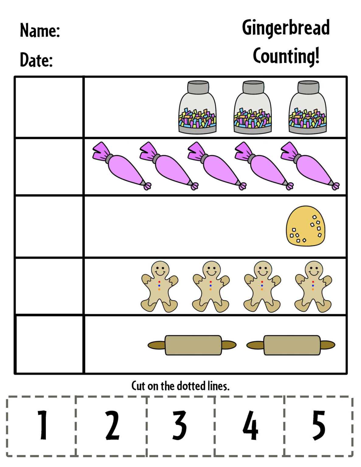 Gingerbread Man Theme Activities for Preschool! Free 10-Pack! ⋆ The ...
