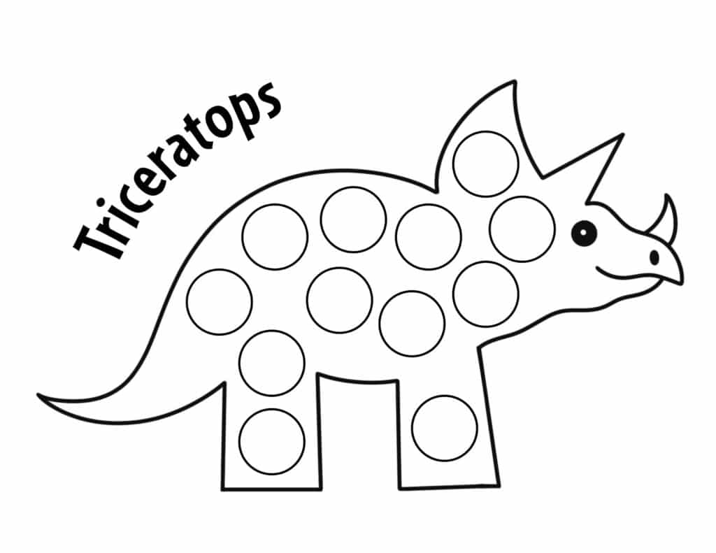 dinosaur dot dot page, Free Dinosaur Printables for Preschool!