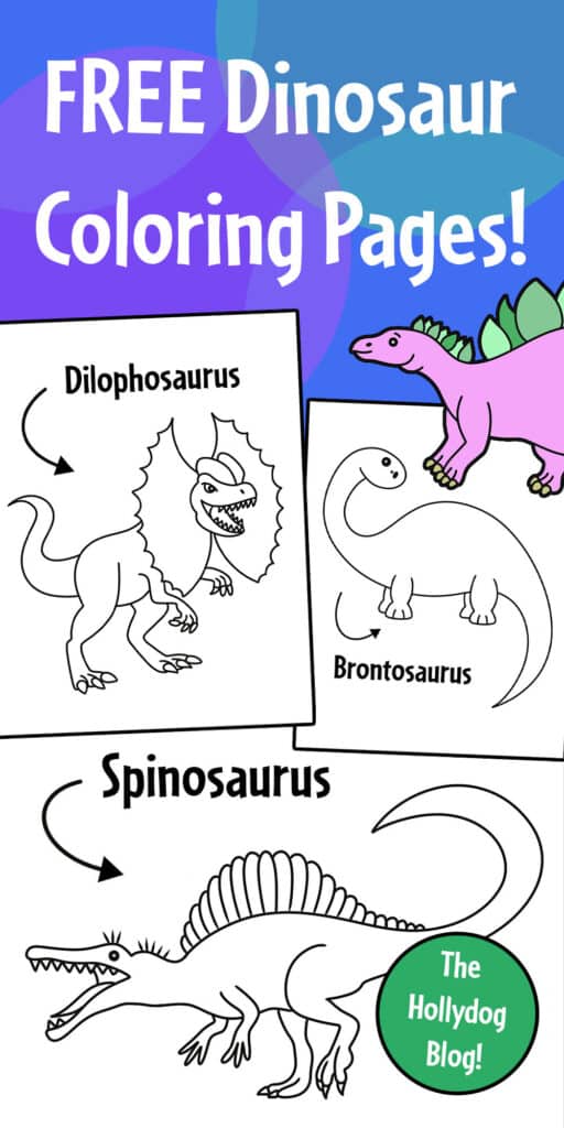 Free Dinosaur Coloring Pages for Kids!