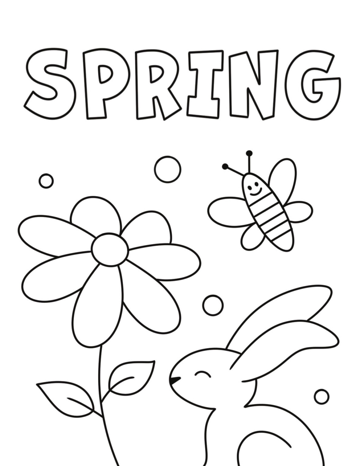 Spring Coloring Pages For School Age Spring Coloring Pages For School Age