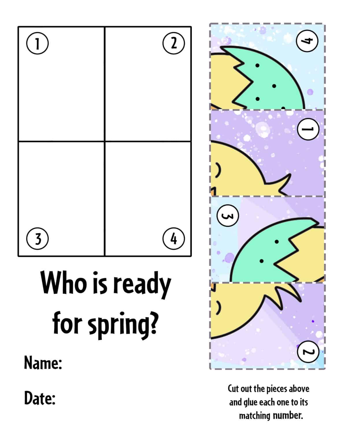FREE Spring Worksheets for Preschool! ⋆ The Hollydog Blog