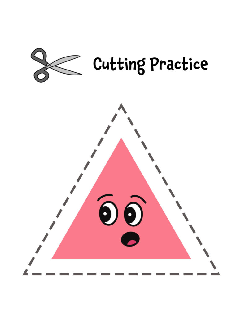 triangle cutting sheet