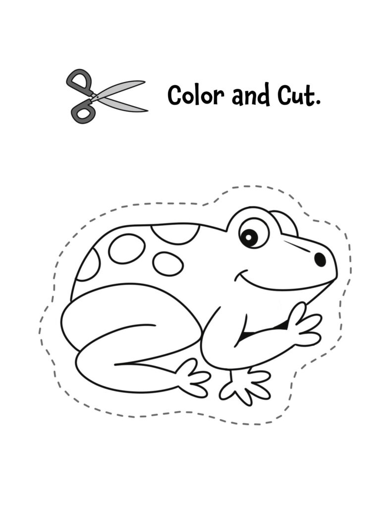 frog cutting sheet