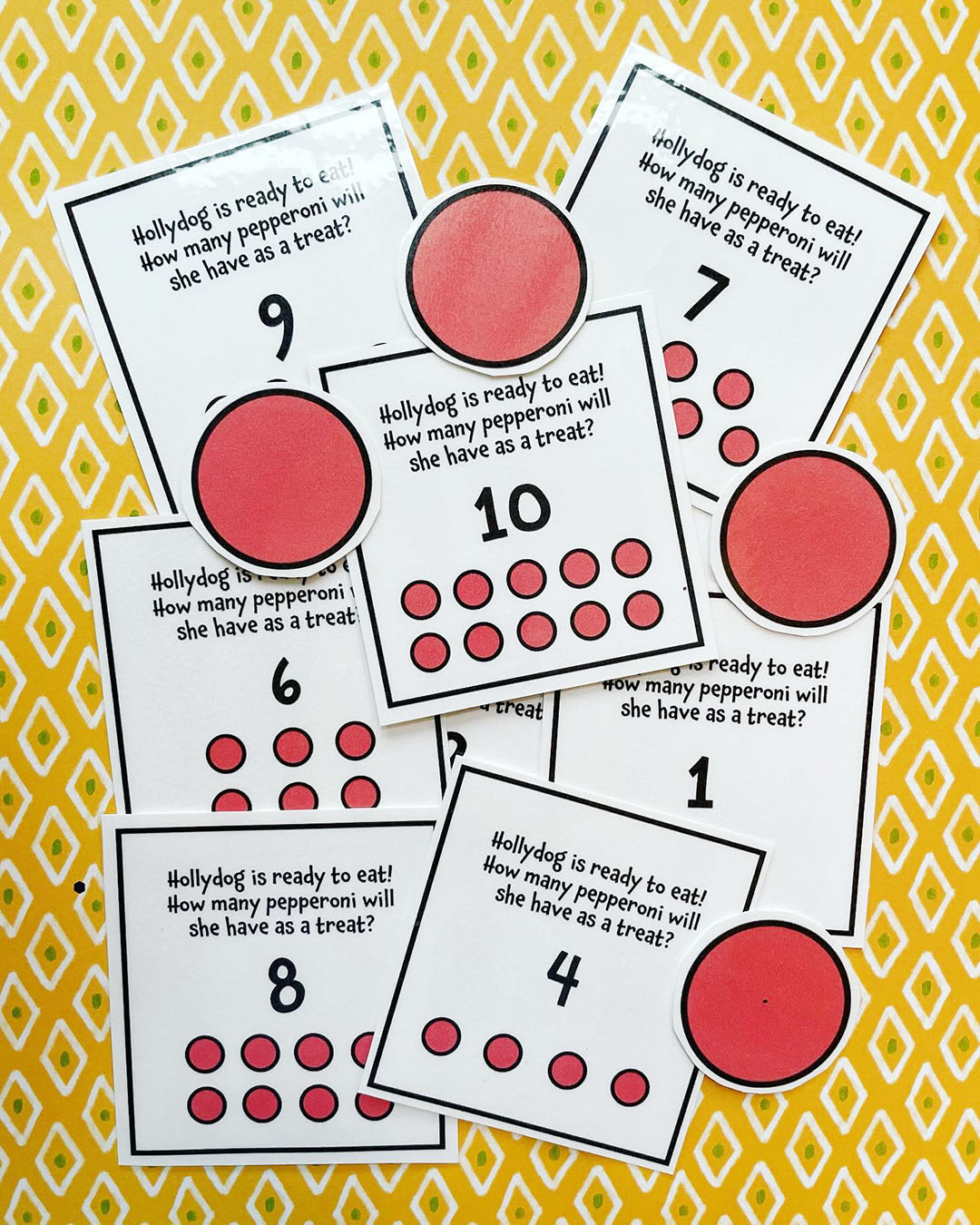 Fun Counting Activity for Preschool: Hungry, Hungry Hollydog ⋆ The ...