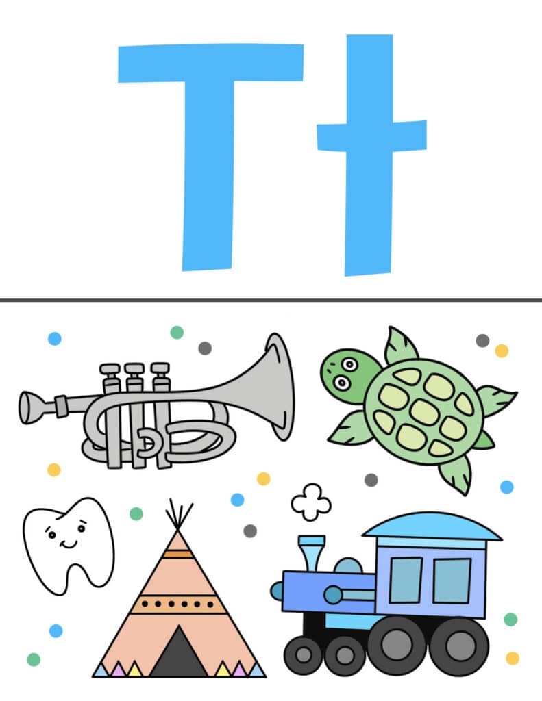 Letter T Poster, Free Alphabet Posters for Preschool!