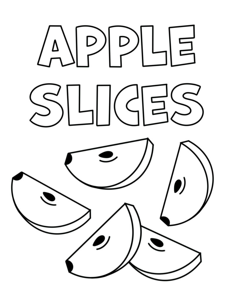 Free Apple Coloring Pages