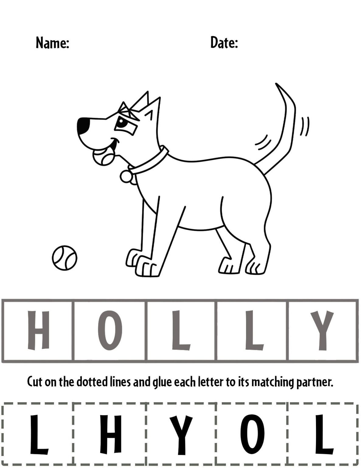 Fun Hollydog Worksheets for Preschool! ⋆ The Hollydog Blog