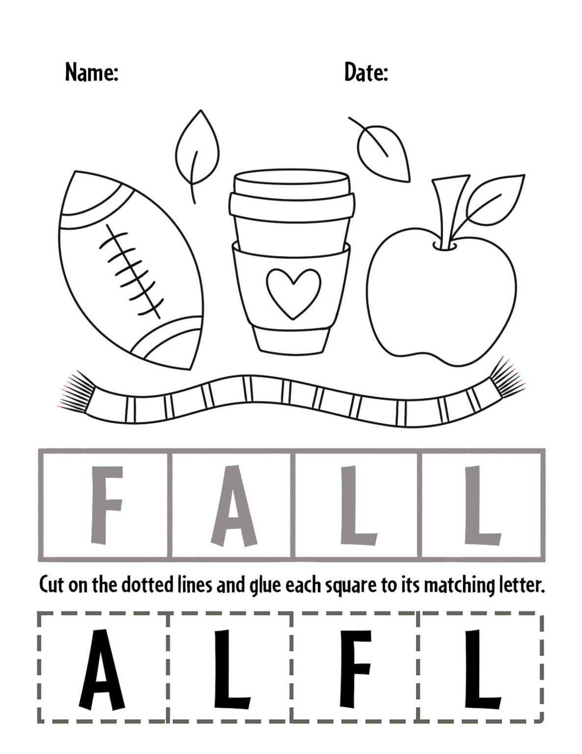 Fall Crafts Worksheet Fall Activities for Preschool (Crafts, Worksheets & Autumn Fun) ⋆ The ...