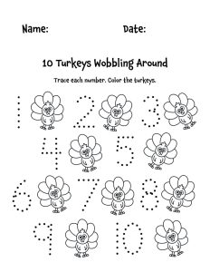 Free Turkey Worksheets for Preschool (Fun Thanksgiving Learning ...
