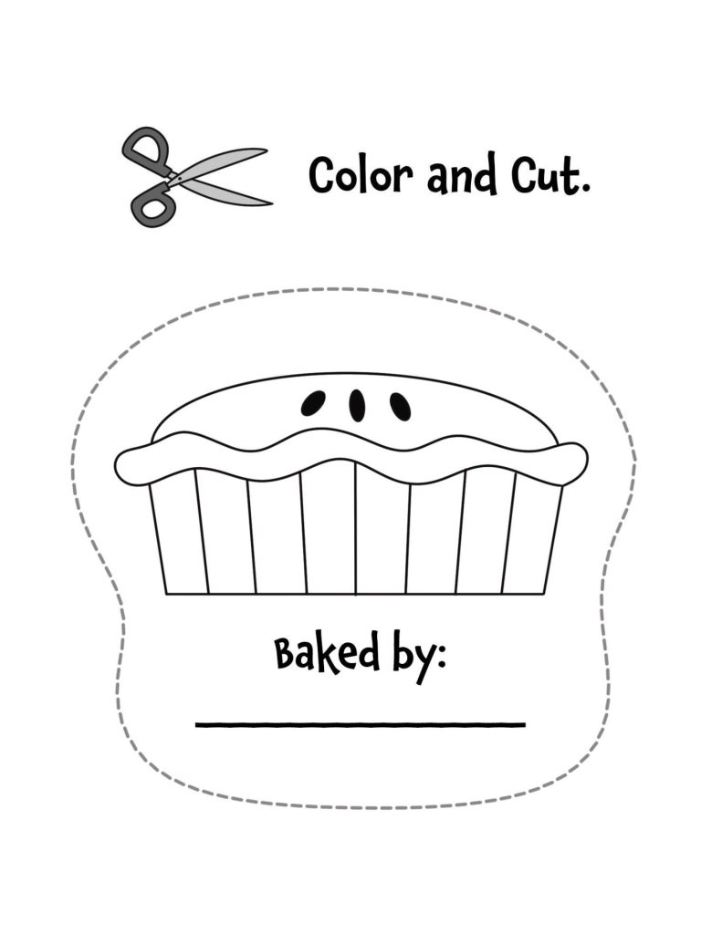 pumpkin pie cutting practice worksheet
