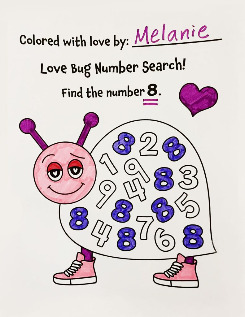 Number 8 Love Bug Search