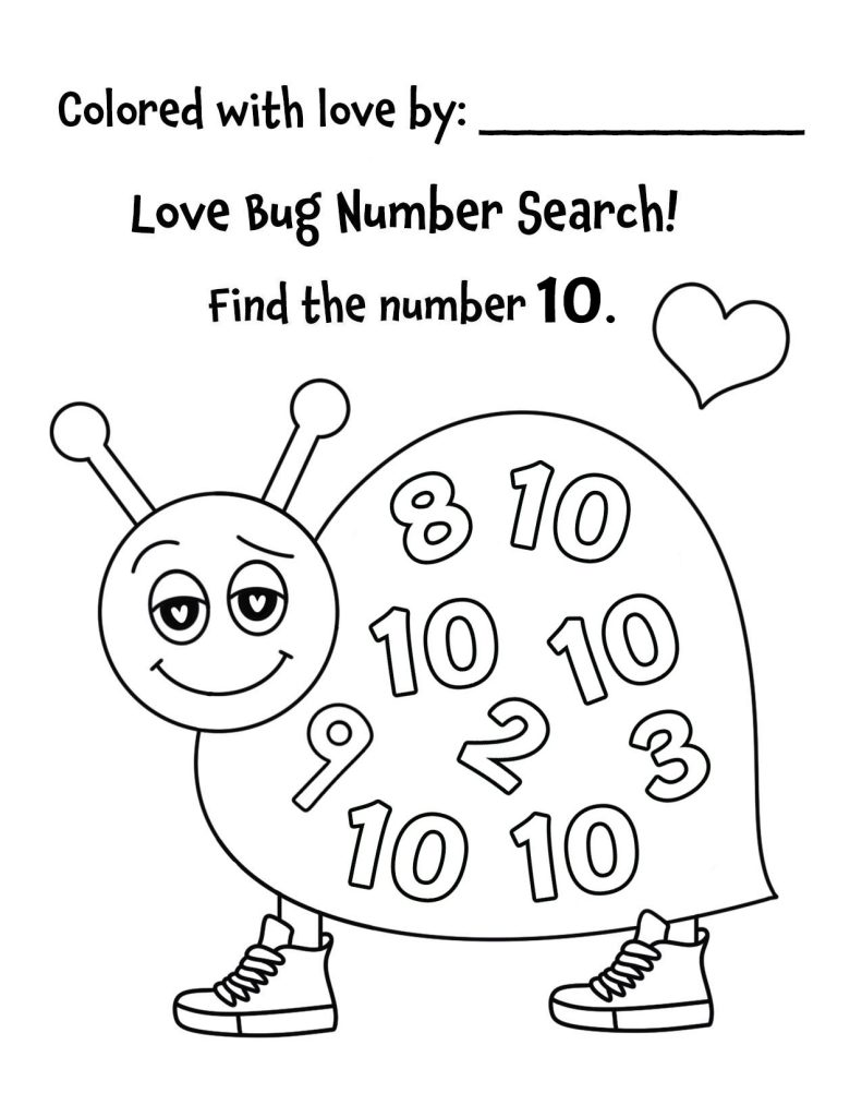 Number 10 Love Bug Search