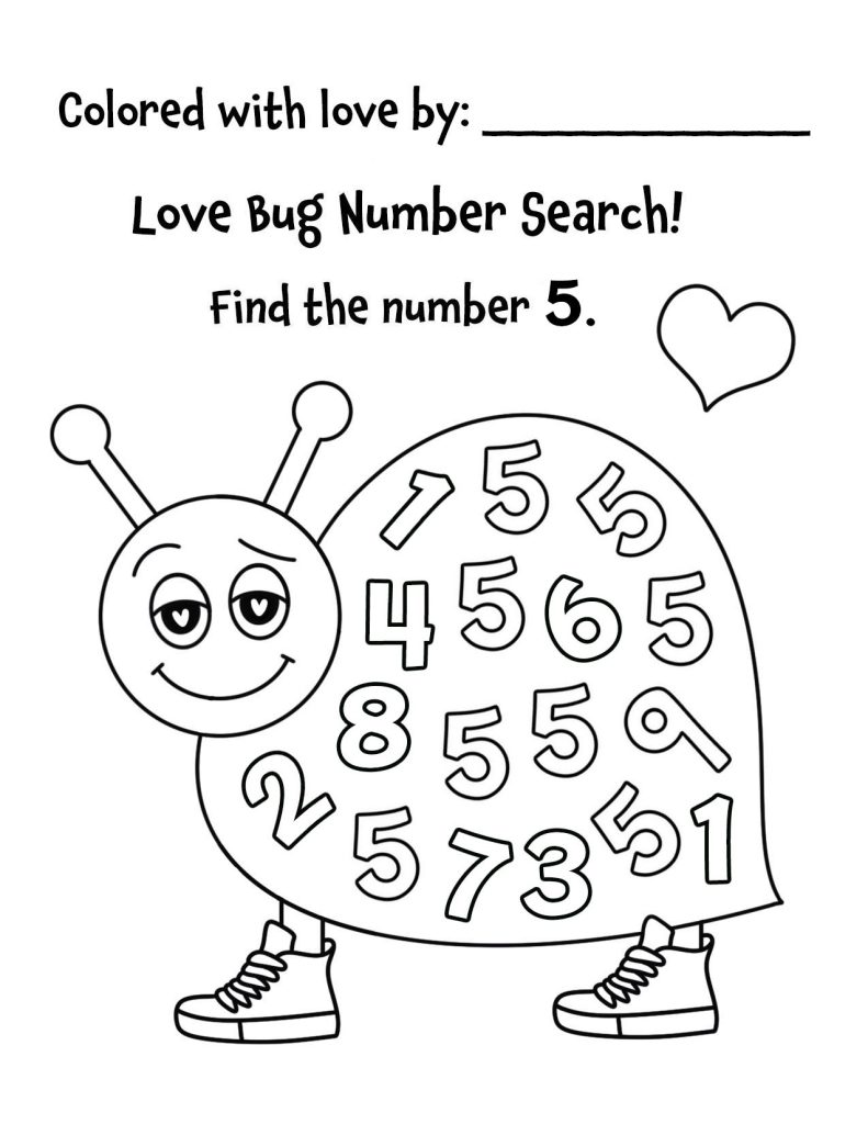Number 5 Love Bug Search