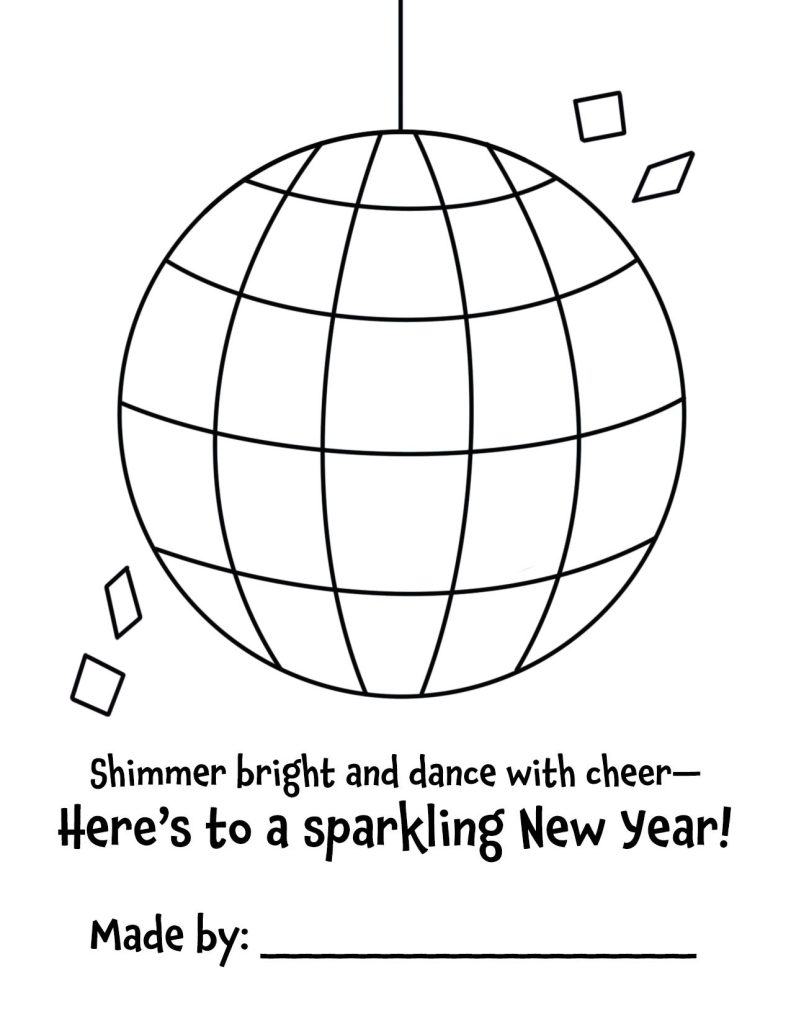 Disco ball New Year Page