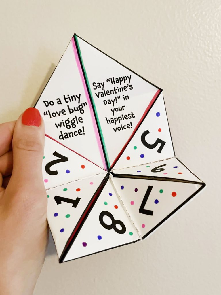 "Do a tiny 'love bug' wiggle dance!"