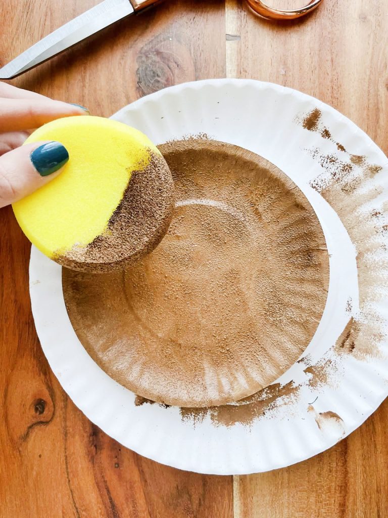 Brown Sponge Painting