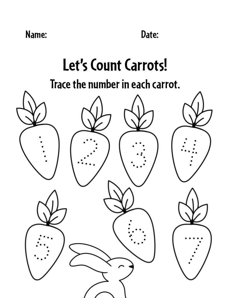 Easter Worksheets for Preschool