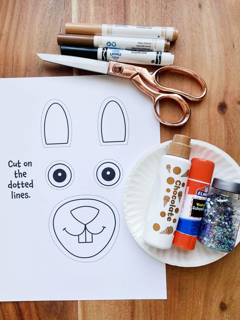 Craft Supplies for Groundhog Craft