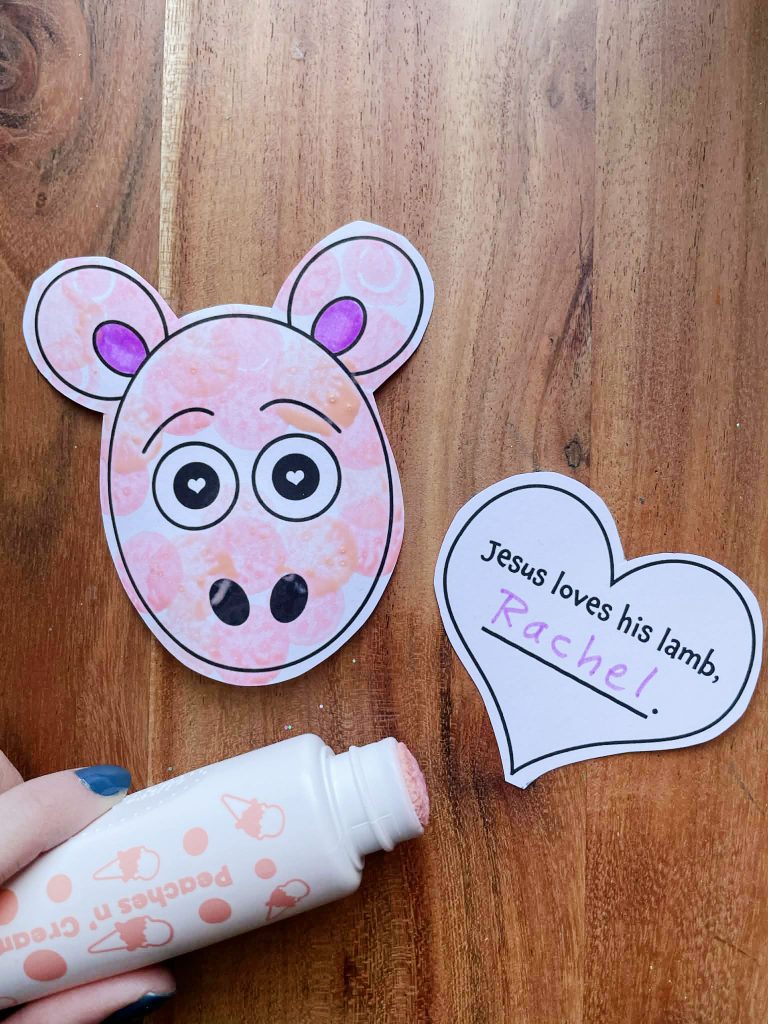 Jesus Loves His Lamb, Rachel.