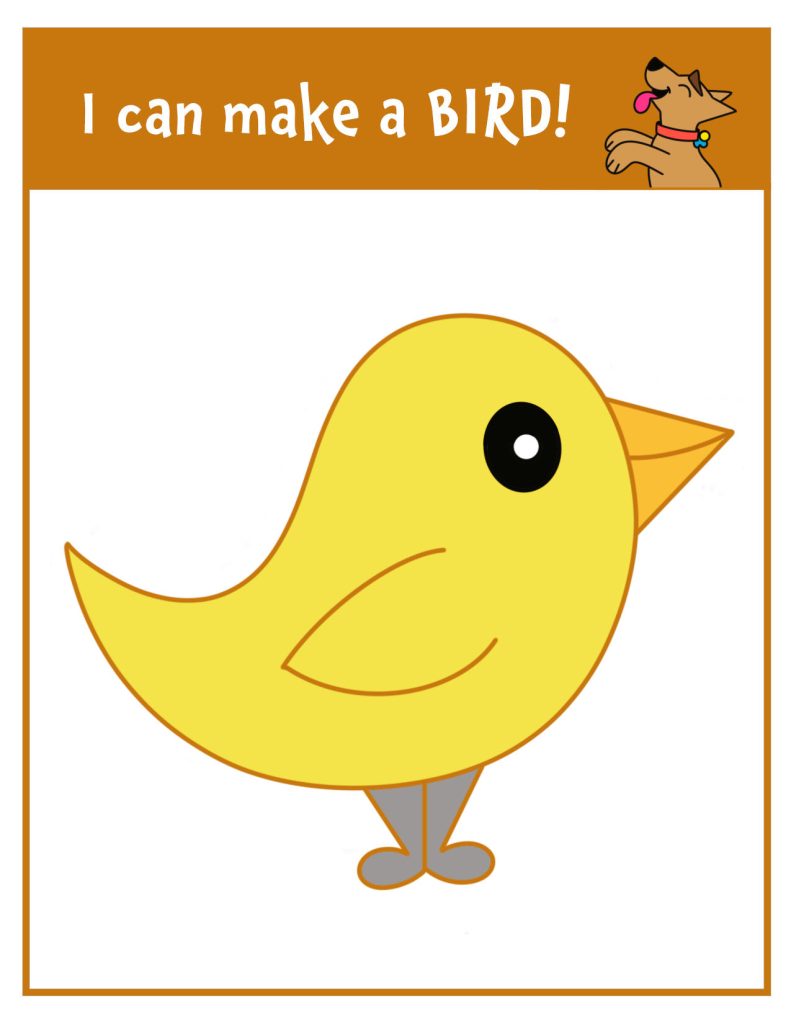 Free Earth Day Playdough Mats for Preschool (Hands-On Fine Motor Fun!) Bird Playdough Mat.