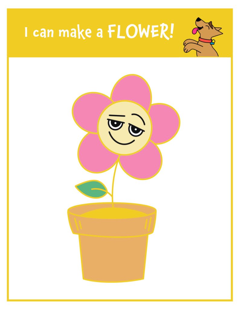 Flower Playdough Mat for Preschool