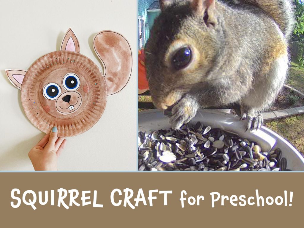 The Best Squirrel Craft for Preschool! Earth Day Crafts for Kids!