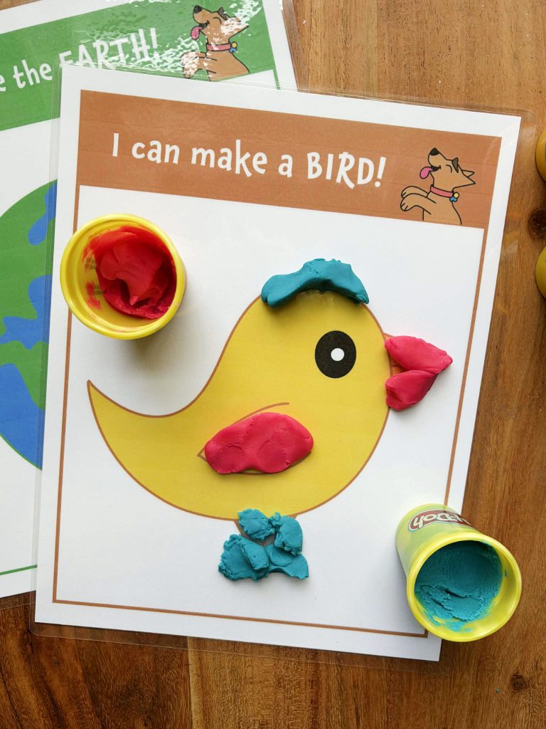 Free Earth Day Playdough Mats for Preschool (Hands-On Fine Motor Fun!)