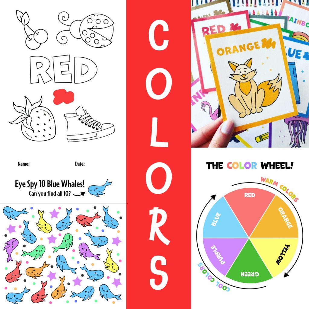 The Best Color Worksheets for Preschool! Learn Shapes with Hollydog!