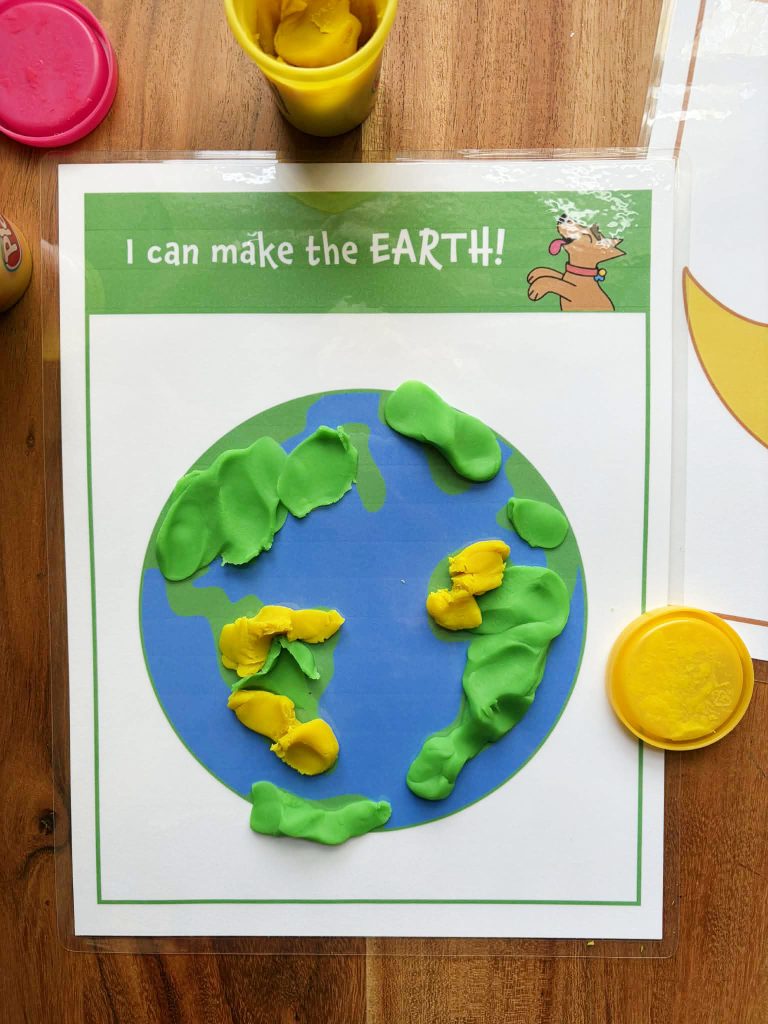 Free Earth Day Playdough Mats for Preschool (Hands-On Fine Motor Fun!)