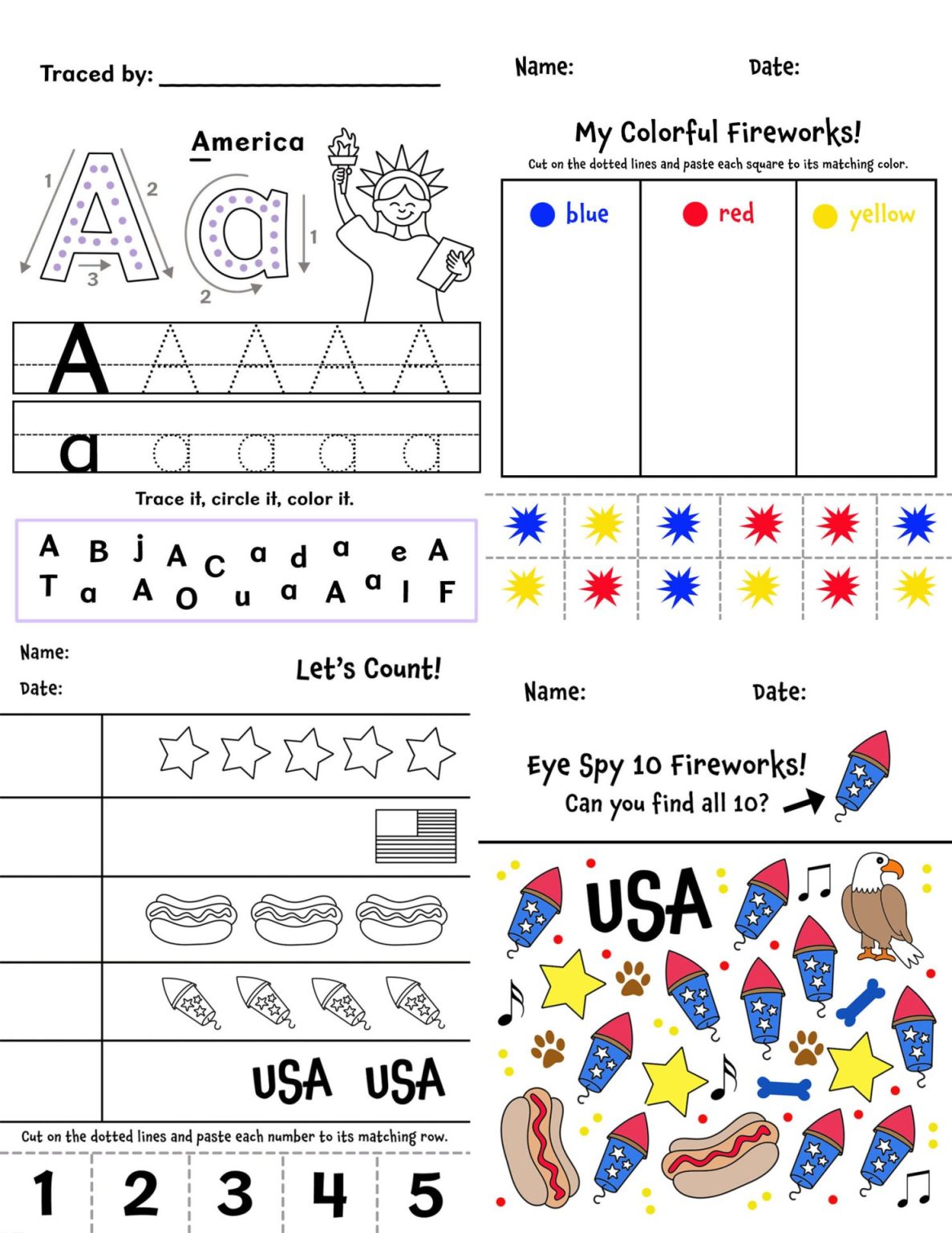 Free 4th of July Activities for Preschool (Patriotic Crafts ...