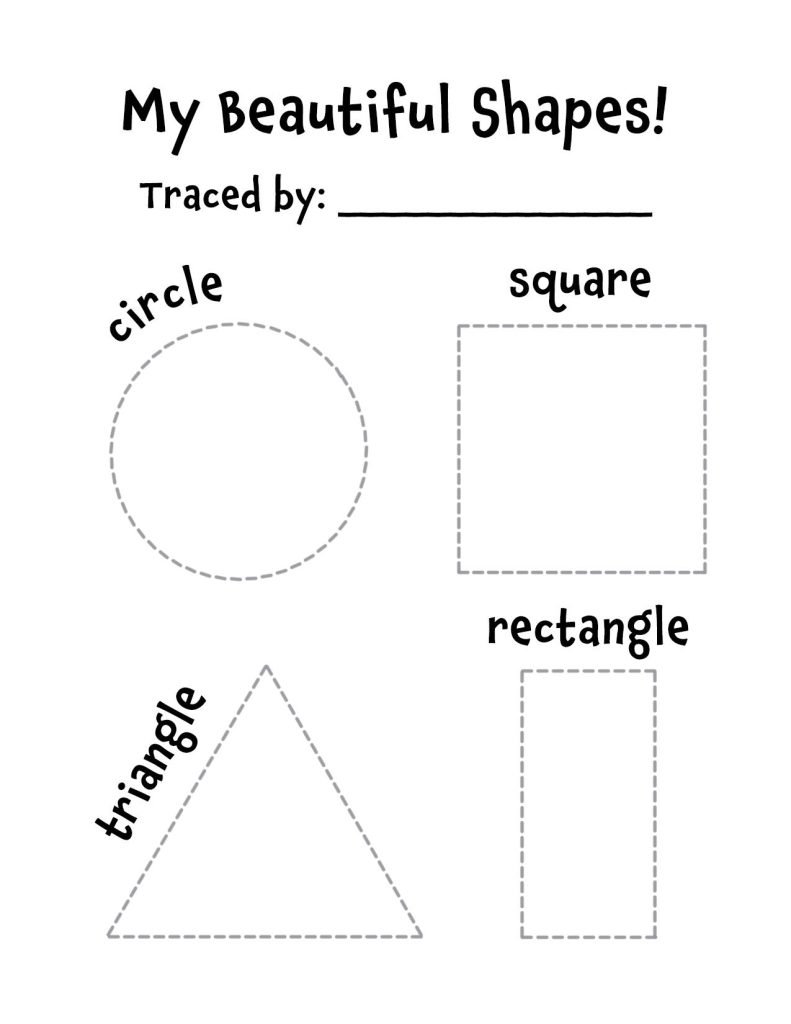 The Best Shape Tracing Sheets for Preschool!