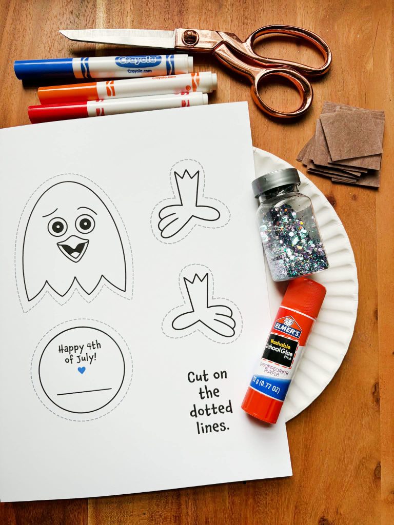 Free Eagle Craft Cutouts for 4th of July Craft!