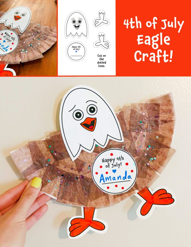 4th of July Eagle Craft for Kids!
