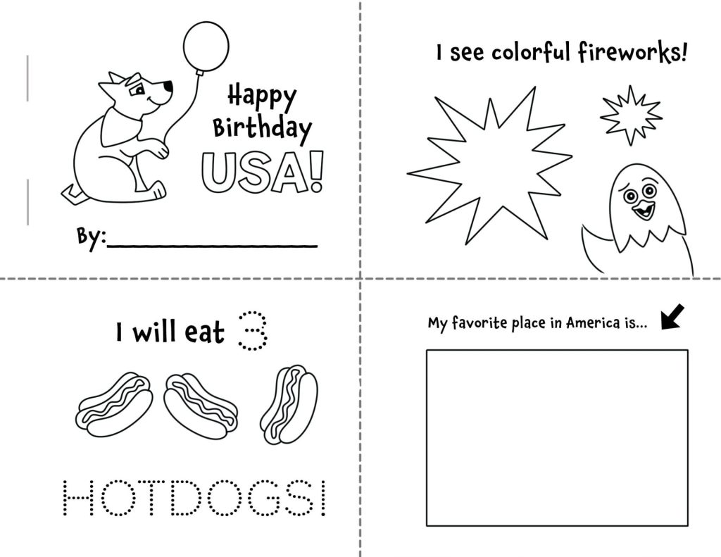 Free 4th of July Mini Book for Preschool!