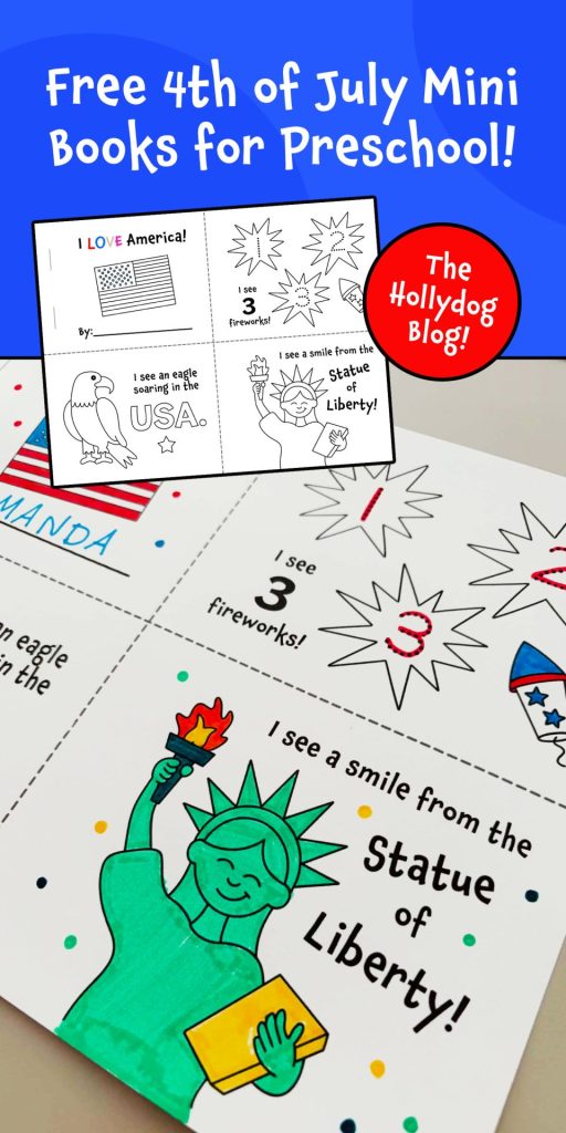 Free 4th of July Mini Book Activity for Preschool!
