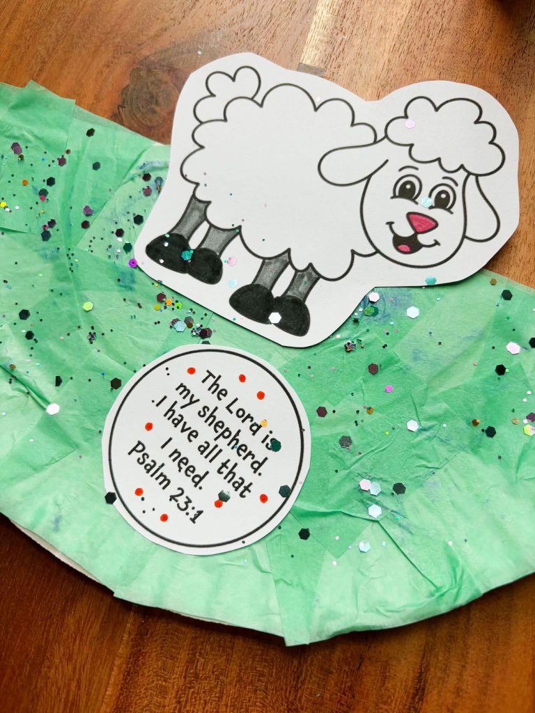 The Lord Is My Shepherd Craft for Preschool (Free Printable Bible Activity)