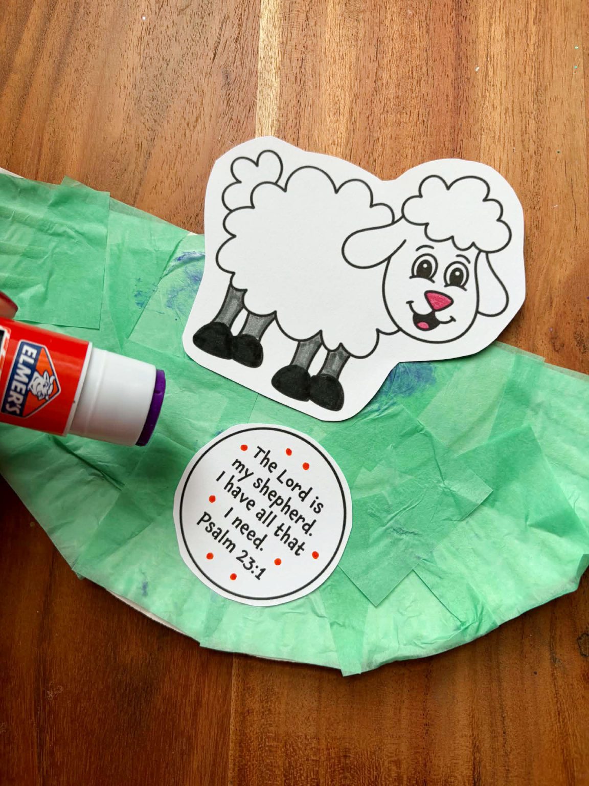 The Lord Is My Shepherd Craft for Preschool (Free Printable Bible ...