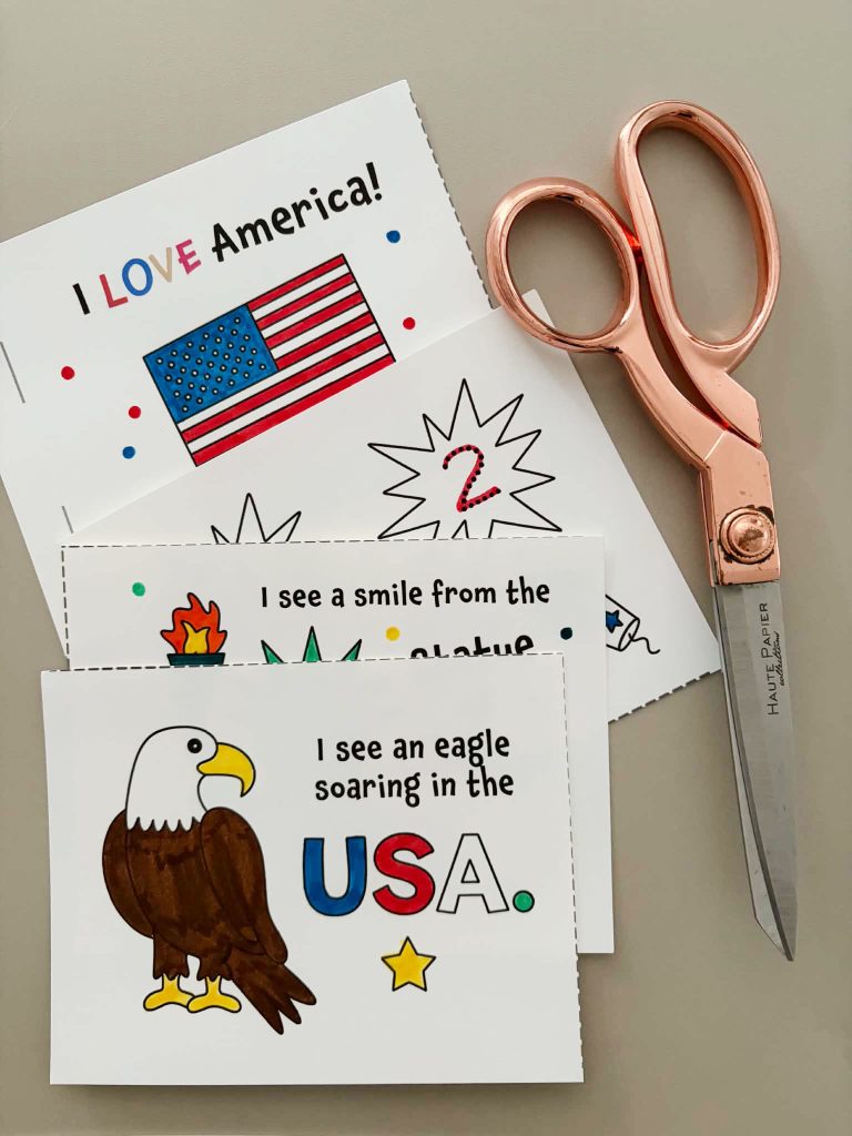 Free 4th of July Mini Book for Preschool!