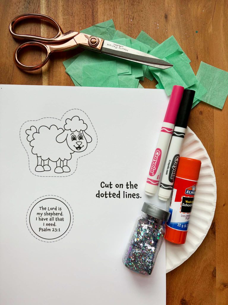 Free Cutouts for The Lord is my Shepherd Craft