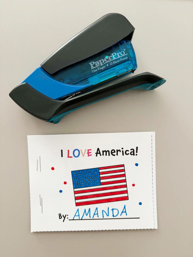 I LOVE America! 4th of July fun for preschoolers!