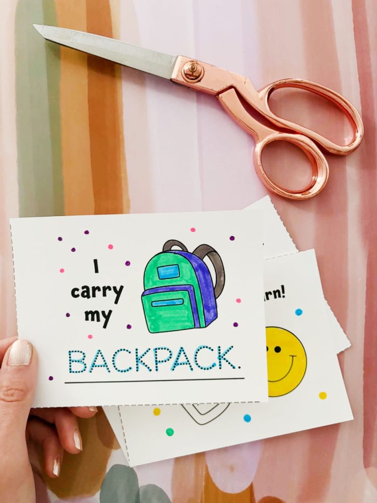 Mini Books to Color in for a Fun Back to Preschool Craft!