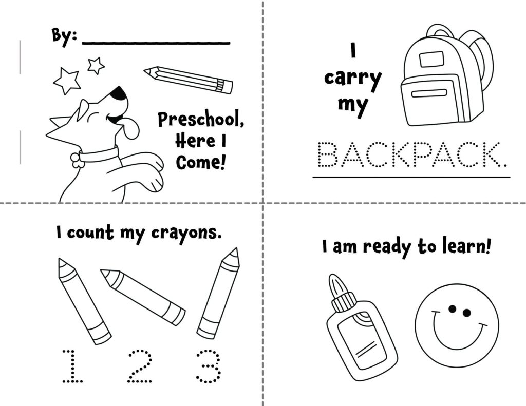 Free Back to School Mini Books for Preschool!
