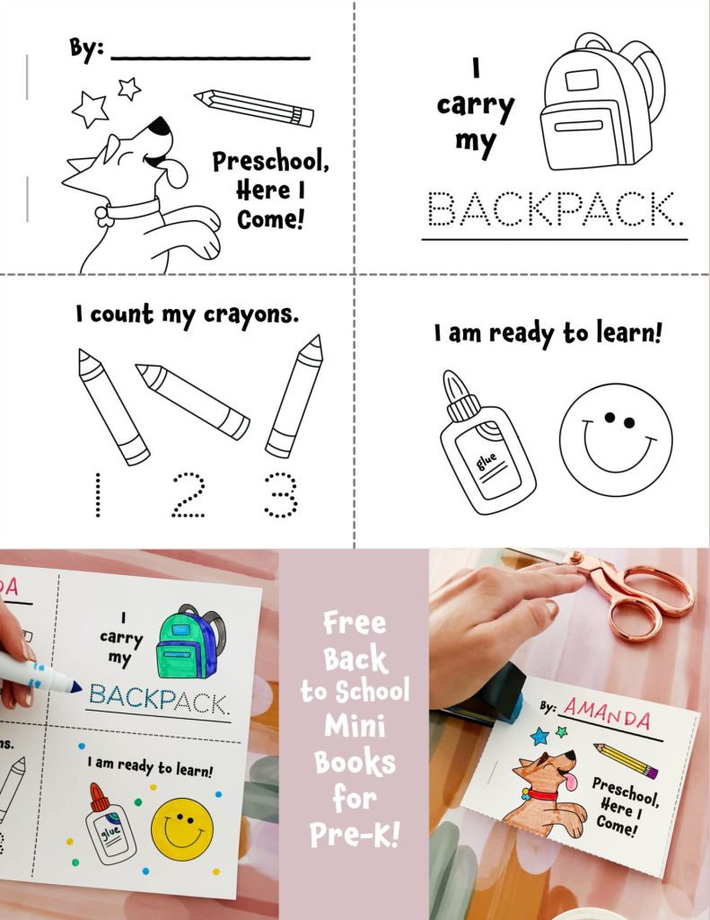 Back to School Mini Books for Preschool!