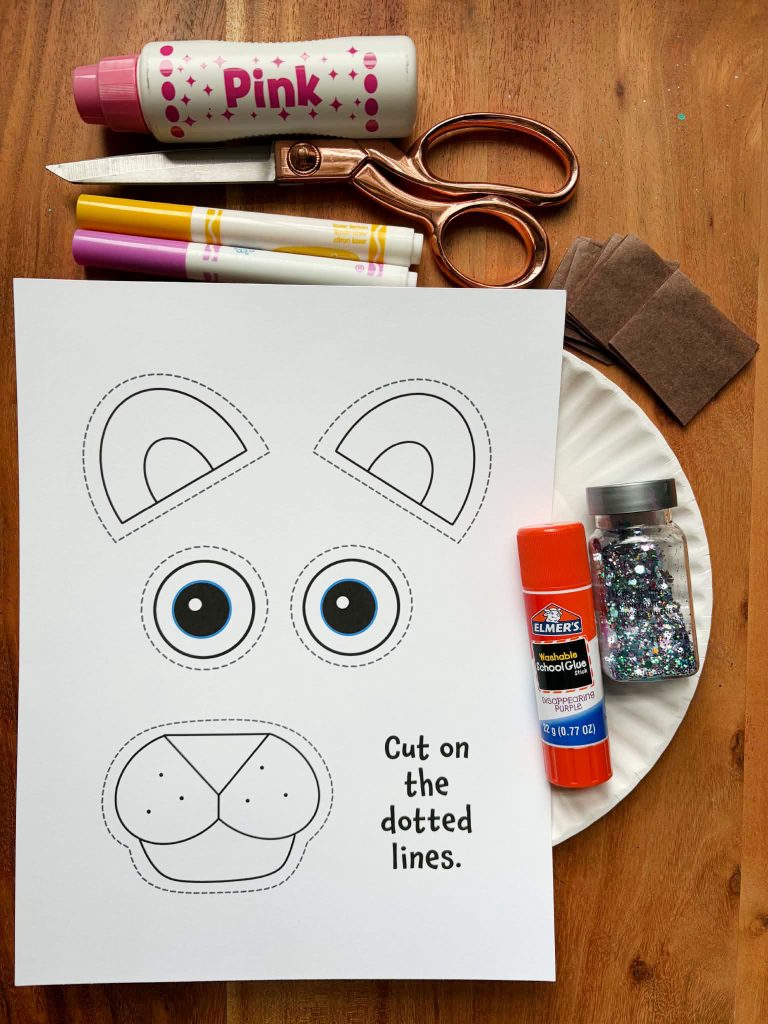 free lion craft cutouts for preschool