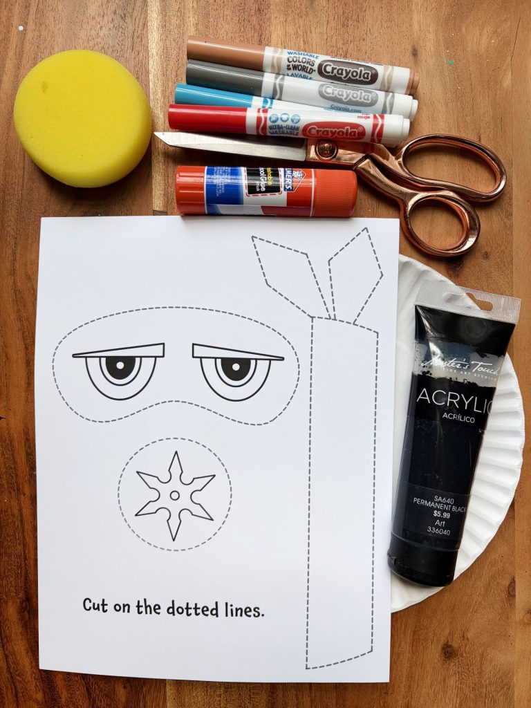 Free Ninja Craft Cutouts