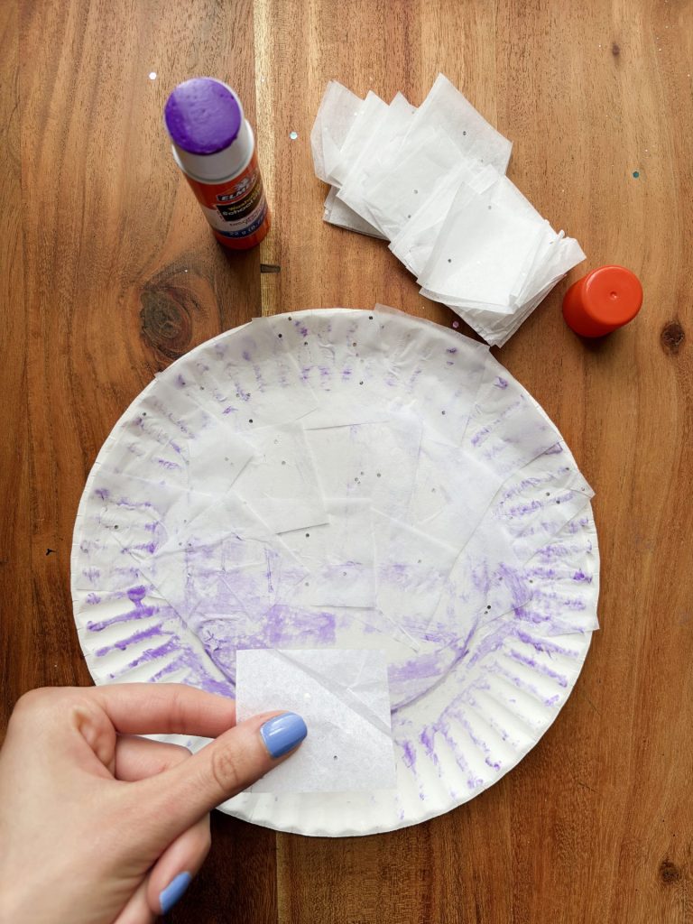white tissue paper for skeleton craft