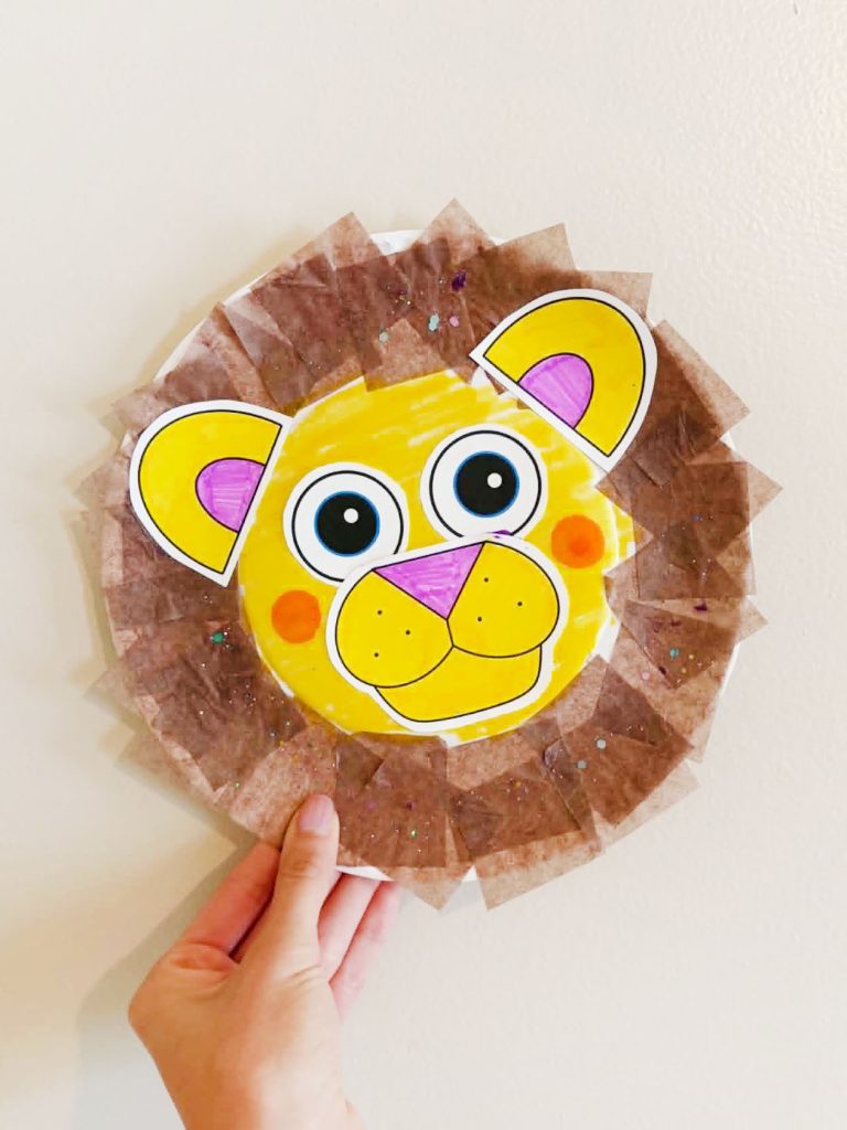 The Cutest Lion Craft for Preschool (FREE Printable Template)