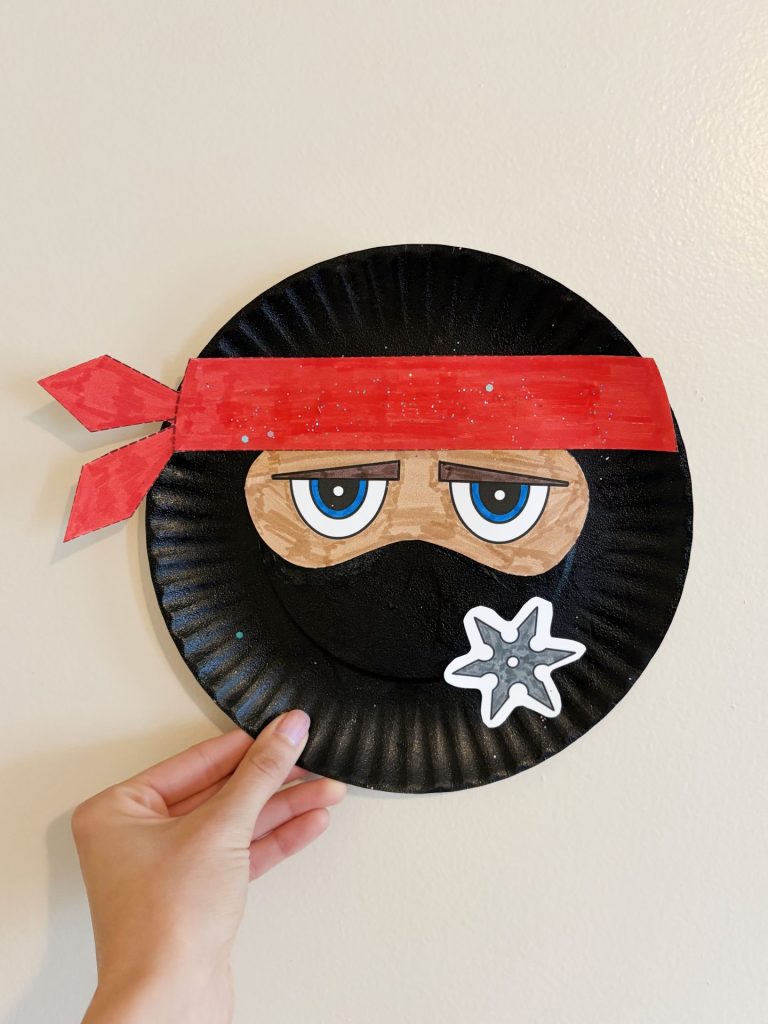 The Best Ninja Craft for Preschool! (free cutouts)