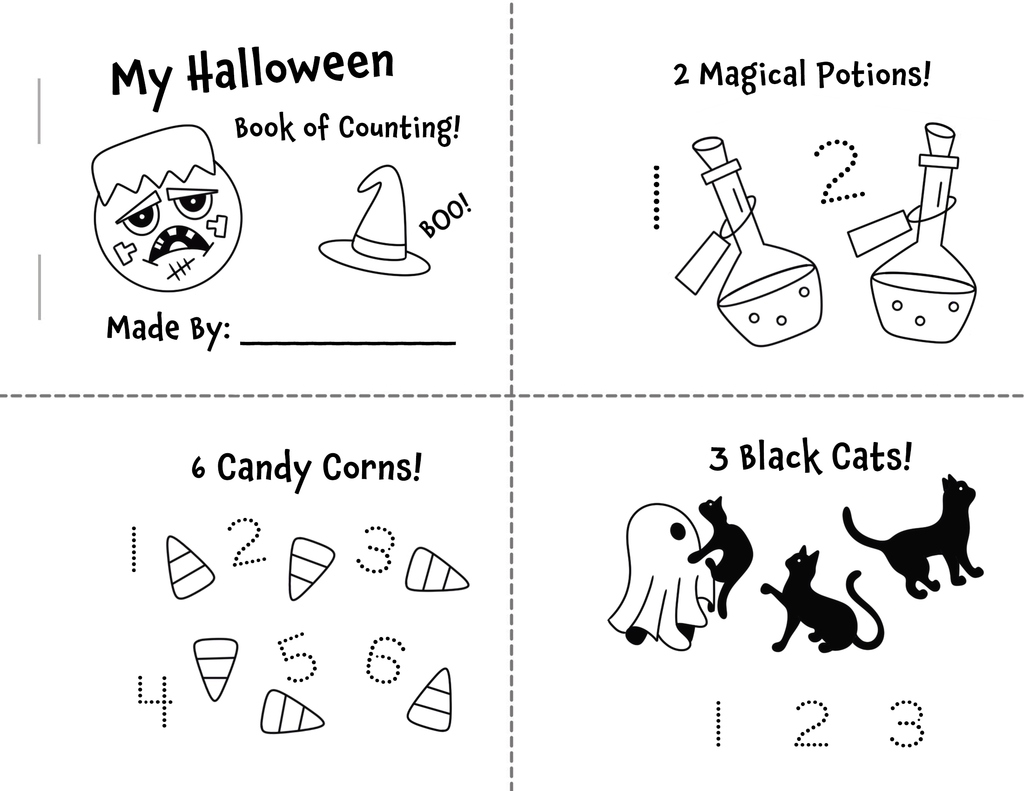 Free Printable Halloween Mini Books for Preschool!